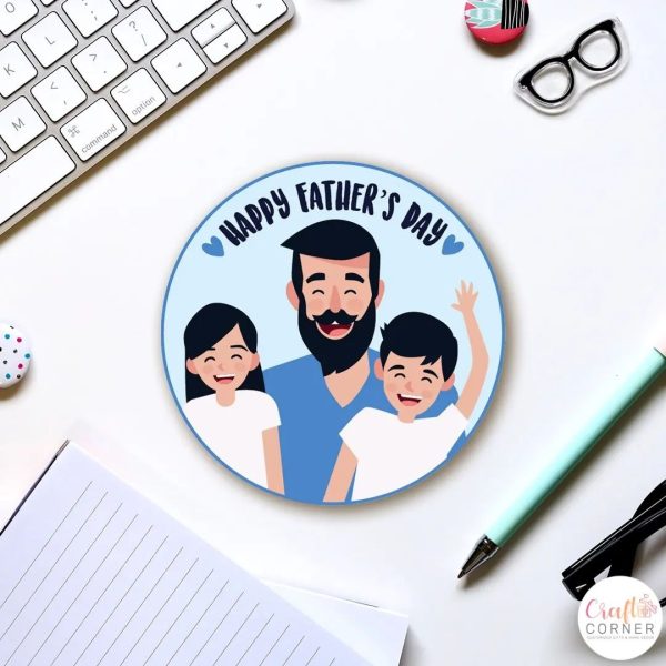 Fathers day magnets - handcrafted - sharjah - dubai - Craft Corner